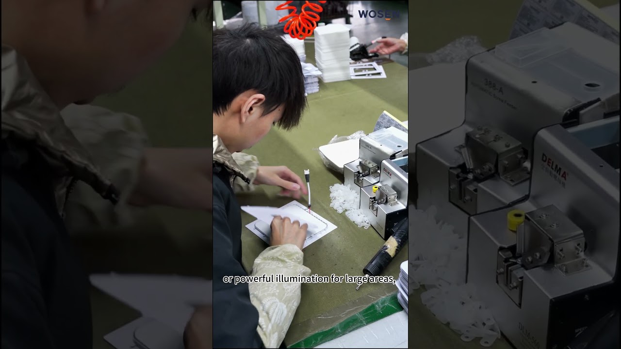 Panel lights are being assembled #lightmanufacturer #lightfactory #workshop #oem  #madeinchina