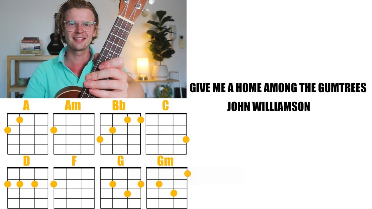 Give Me A Home Among The Gumtrees - John Williamson (Ukulele tutorial and play along)