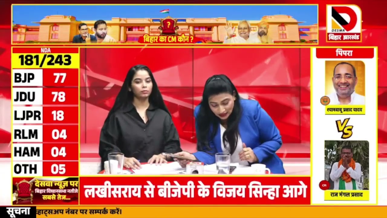 Raghavpur  सीट से Tejashwi Yadav पीछे