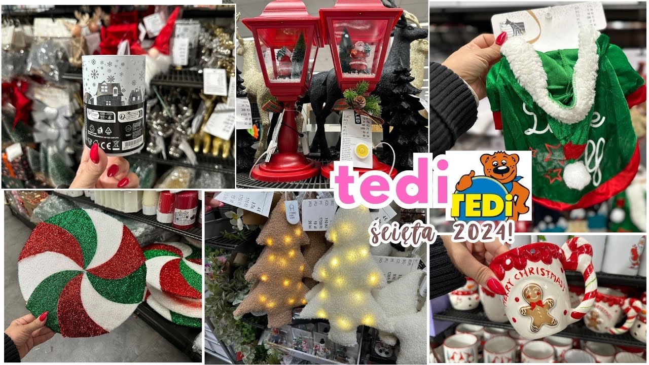 TEDI ŚWIĘTA 2024 🎄🎅 LASKA CUKROWA I LIZAK TO HIT ⭐️🎄 LATARNIE CHOINKI ŚWIECZNIKI KRASNALE I WIĘCEJ..