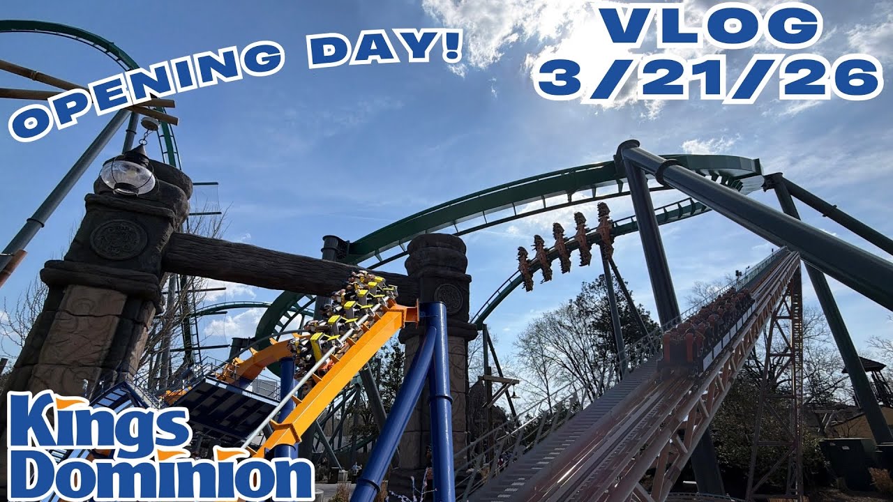 Парк развлечений Kings Dominion открыт!! || Видеоблог о Kings Dominion 21.03.2026