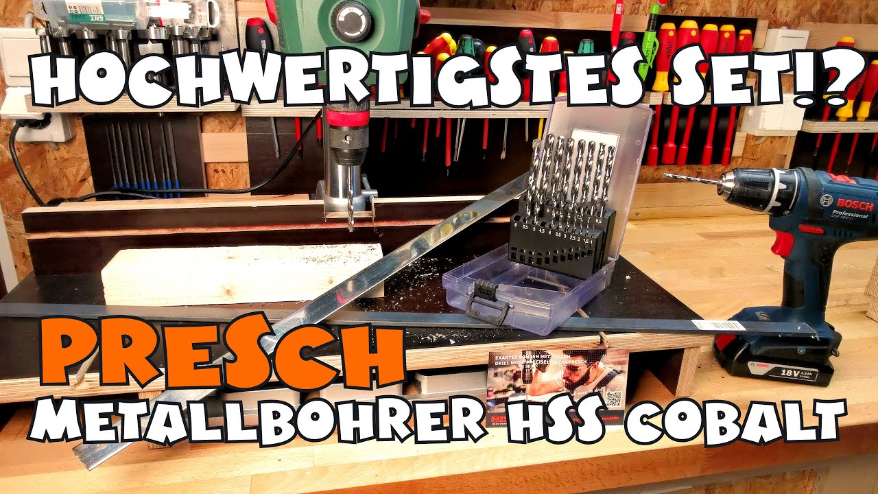 Presch Metallbohrer Set HSS Cobalt 19-tlg