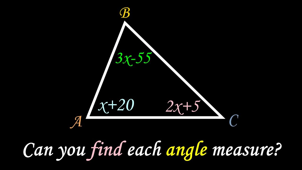 Geometry The Triangle Angle Sum theorem find angles x classify mathgotserved acute equiangular right