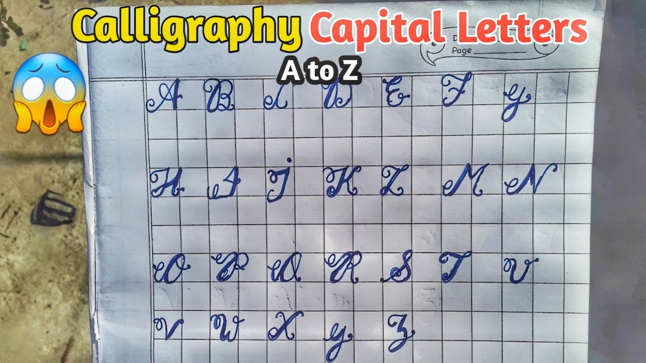 A to Z Calligraphy Capital Letters ✍️ | Mind Blowing Stylish Writing