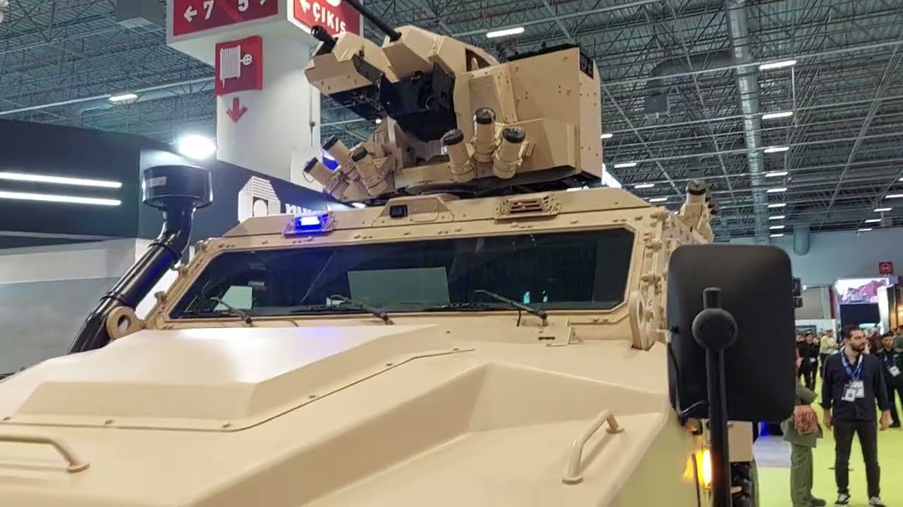 NUROL MAKİNA'NIN &Uuml;RETTİĞİ  NMS-L 4X4 HAFİF  ZIRHLI ARACI SAHA EXPO 2024 SAVUNMA SANAYİ FUARINDA