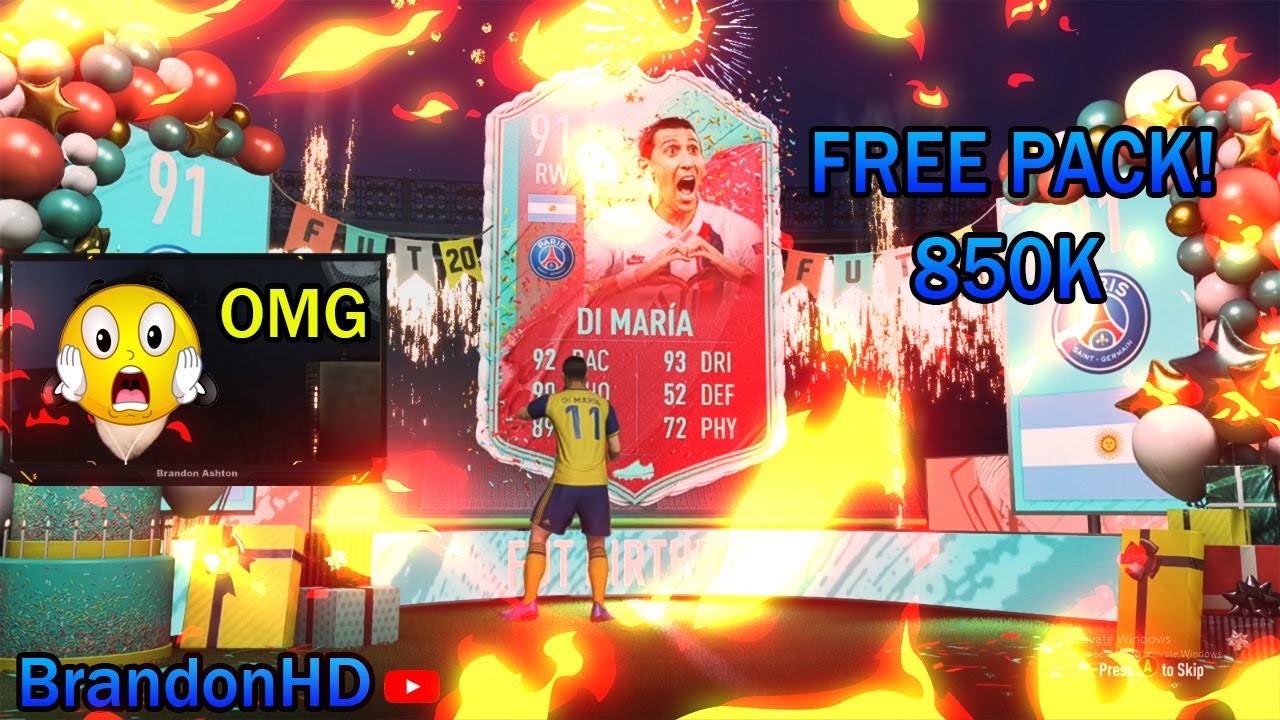 I PACKED 91 FUT BIRTHDAY CARD IN A FREE PACK! FREE 100K PACK! (BEST METHOD) WHAT A PLAYER!