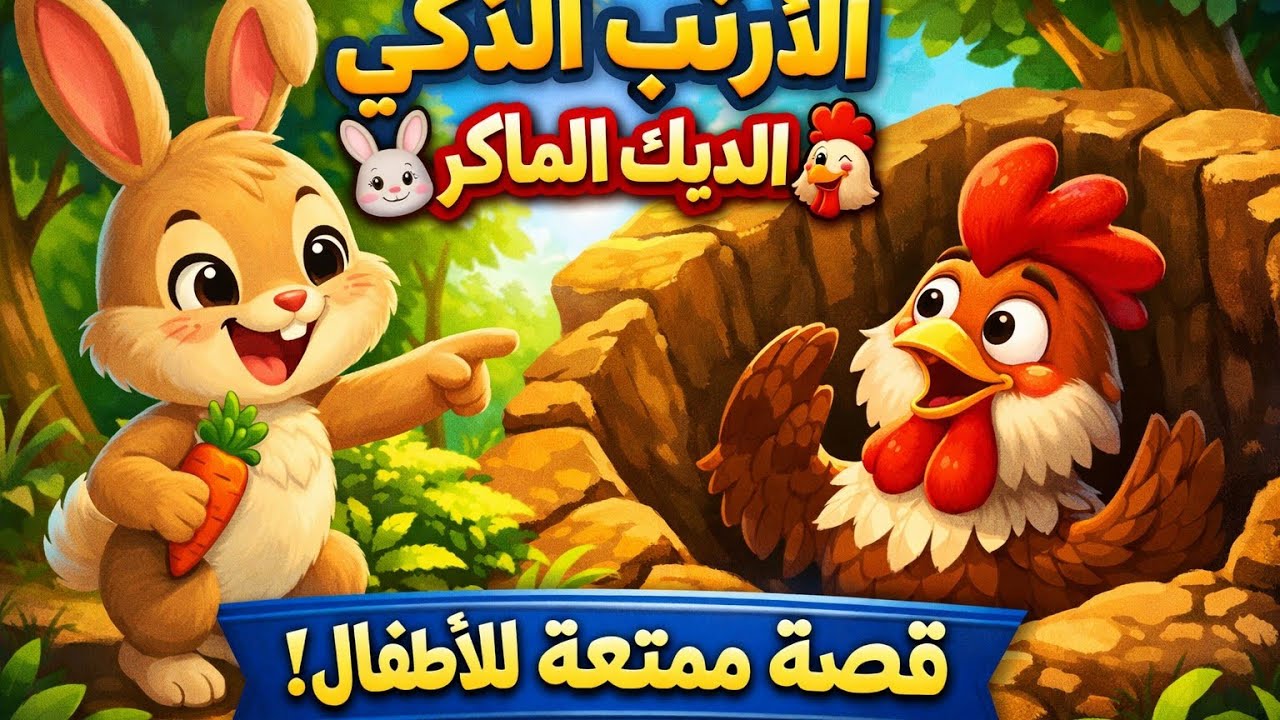 الأرنب الذكي والديك الماكر 🐰🐓 | قصة ممتعة للأطفال