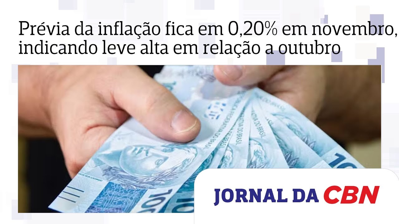 IPCA-15: pr&eacute;via da infla&ccedil;&atilde;o fica em 0,20% em novembro, indicando leve alta em rela&ccedil;&atilde;o a outubro