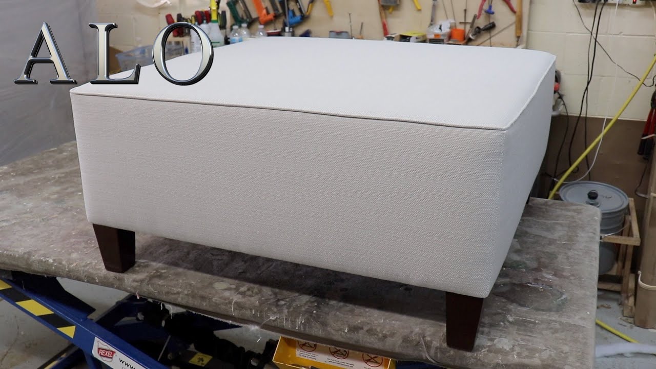 HOW TO UPHOLSTER A STYROFOAM OTTOMAN - ALO Upholstery