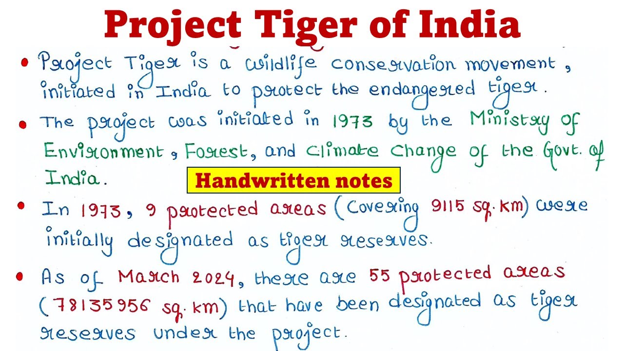 Project tiger of India