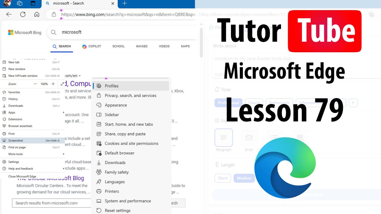 Microsoft Edge - Lesson 79 - Accessing the Task Manager and Ending Processes
