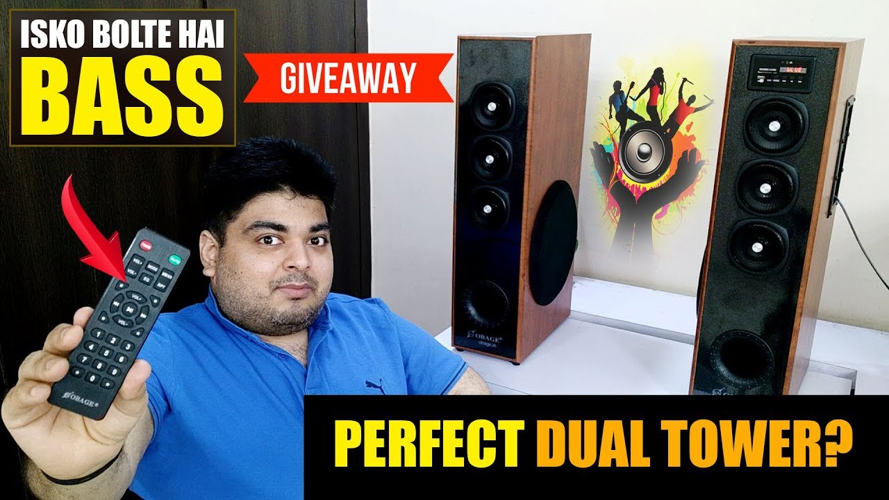 PERFECT DUAL TOWER | ISKO BOLTE HAI BASS |  OBAGE DT-2605 REVIEW 🔥🔥🔥