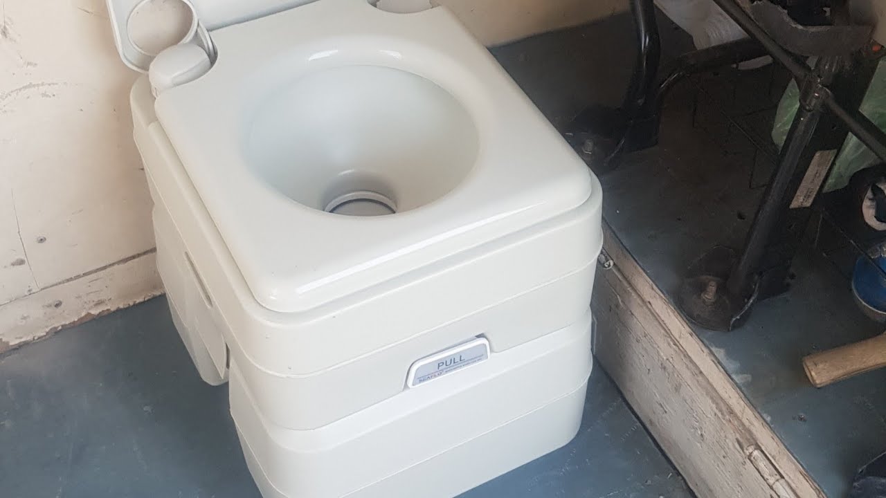 como usar el inodoro portátil, baño químico, vater o WC