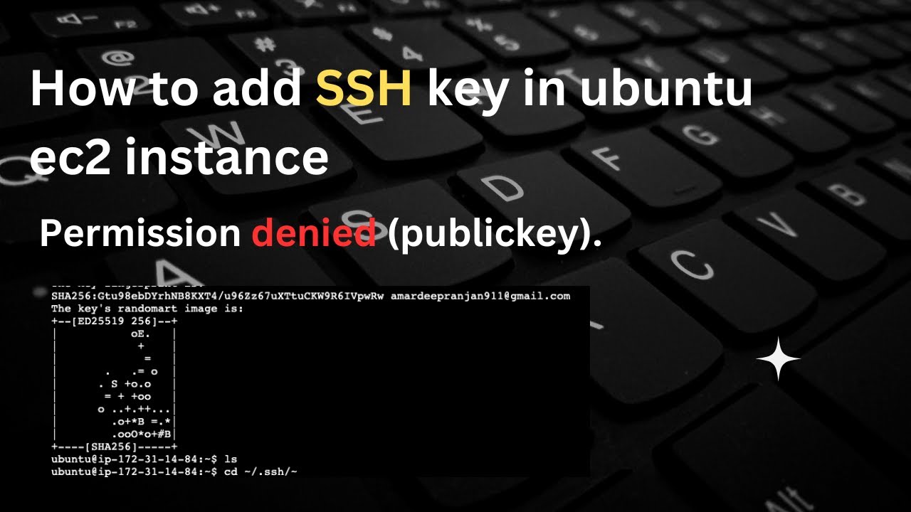 How to add SSH key in GitHub for Ubuntu ec2 instance | Permission denied public key