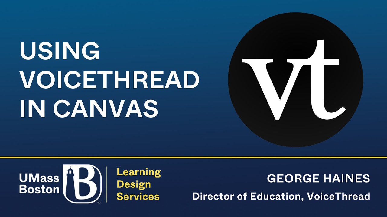 Using VoiceThread in Canvas