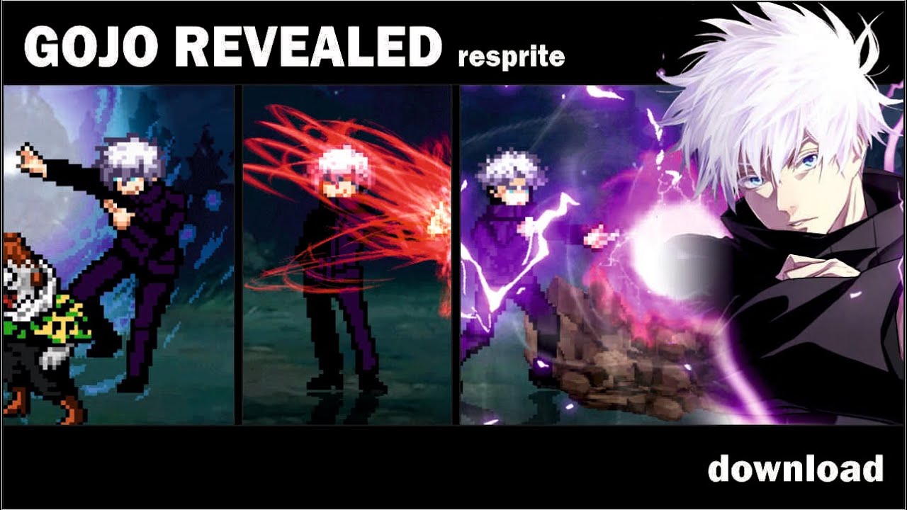 Gojo Revealed Resprite by MeowBlast - MUGEN CHAR