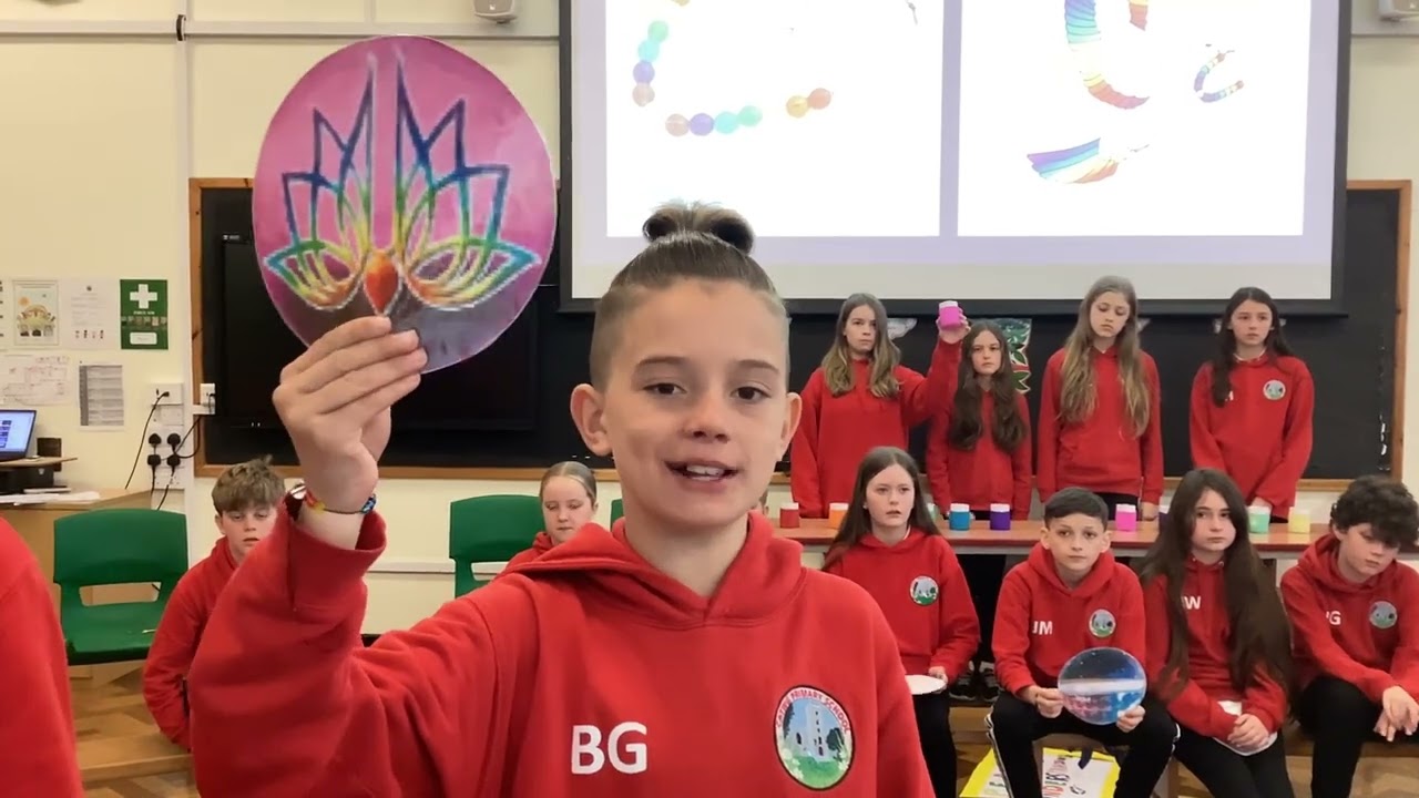 Catwg Primary School, Wales. Peace Mala Platinum Award Ceremony. An Inclusive, Educational Charity