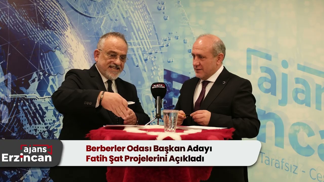 Berberler Odası Başkan Adayı Fatih Şat Projelerini Açıkladı