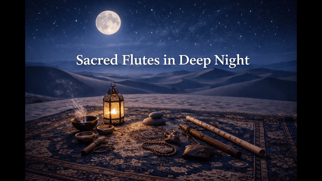 Sacred Flutes in Deep Night for Deep Sleep & Night Calm.  #DeepSleepMusic#SacredFlutes#ZenSleep
