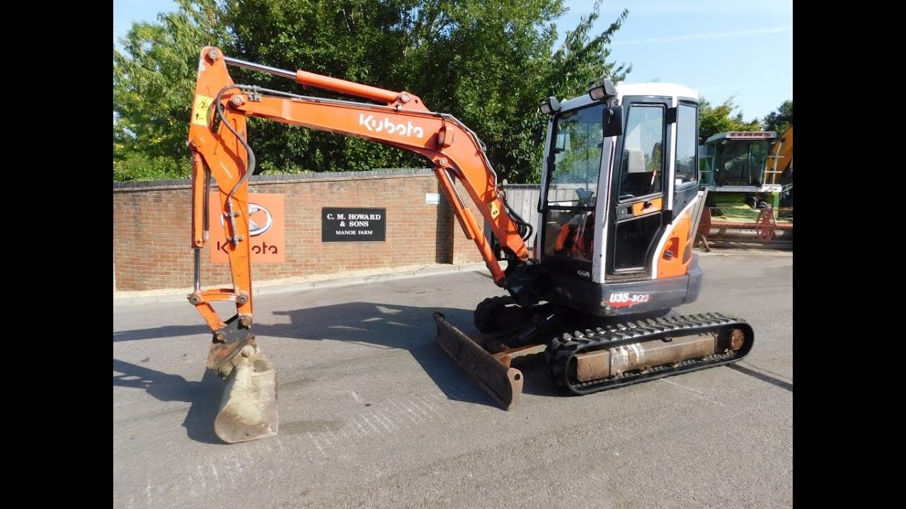 KUBOTA U35-3a2 EXCAVATOR WALKROUND VIDEO