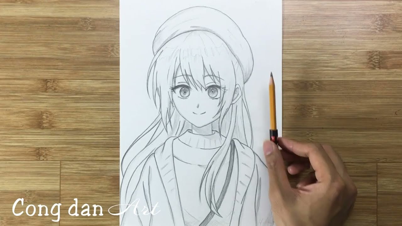C&aacute;ch Vẽ Shikimori Từng Bước Dễ D&agrave;ng | Vẽ Anime Đơn Giản #460 | Cong Dan Art