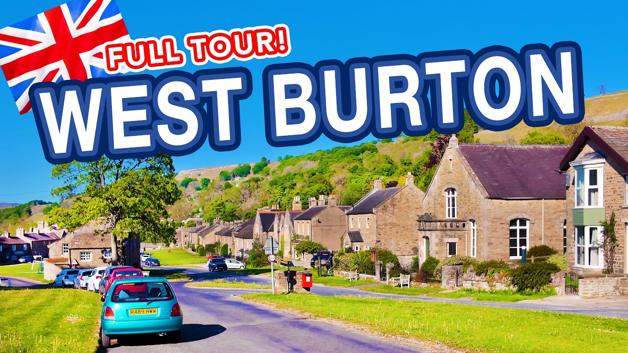 WEST BURTON | Yorkshire Dales Village and Cauldron Falls Tour | 4K Walking Tour