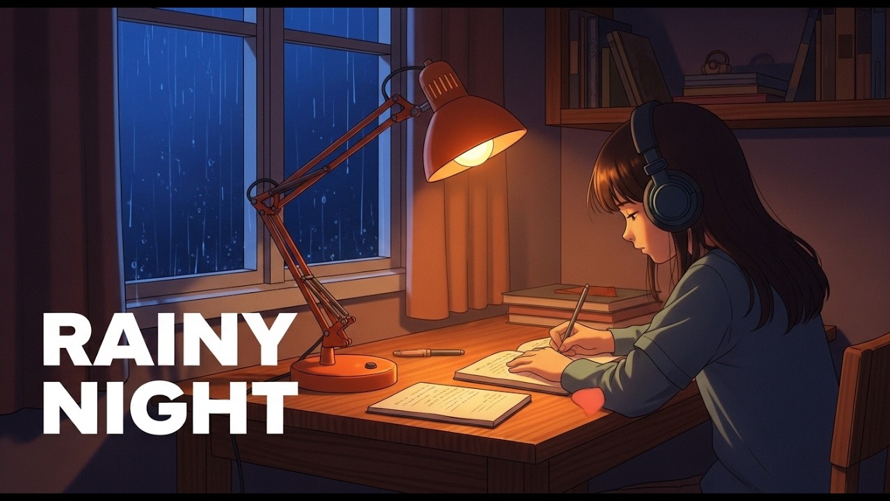Rainy Night Lofi ☔ Beats to Relax & Study