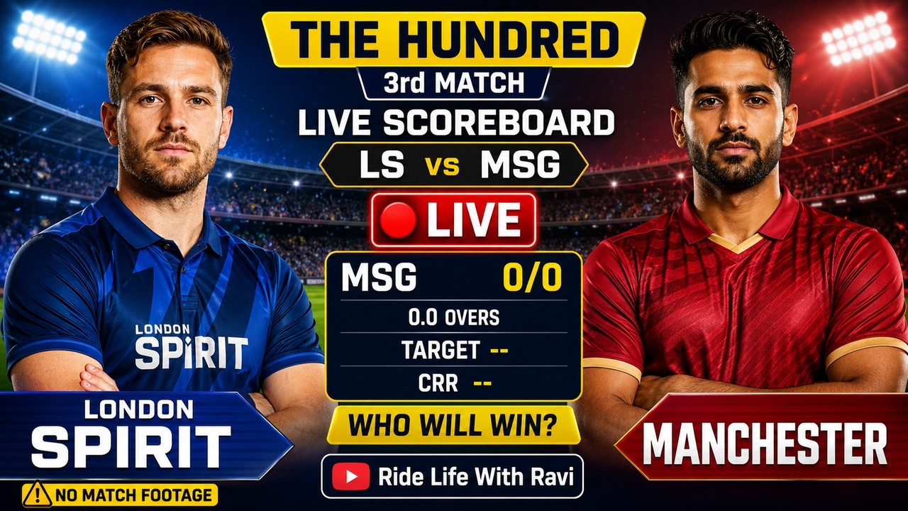 🔴 London Spirit vs Manchester Super Giants LIVE | The Hundred 2026 | LS vs MSG Live Score