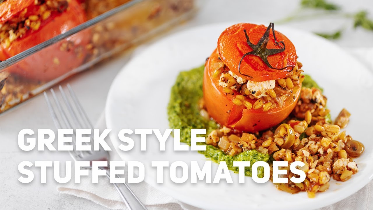 Greek Style Stuffed Tomatoes