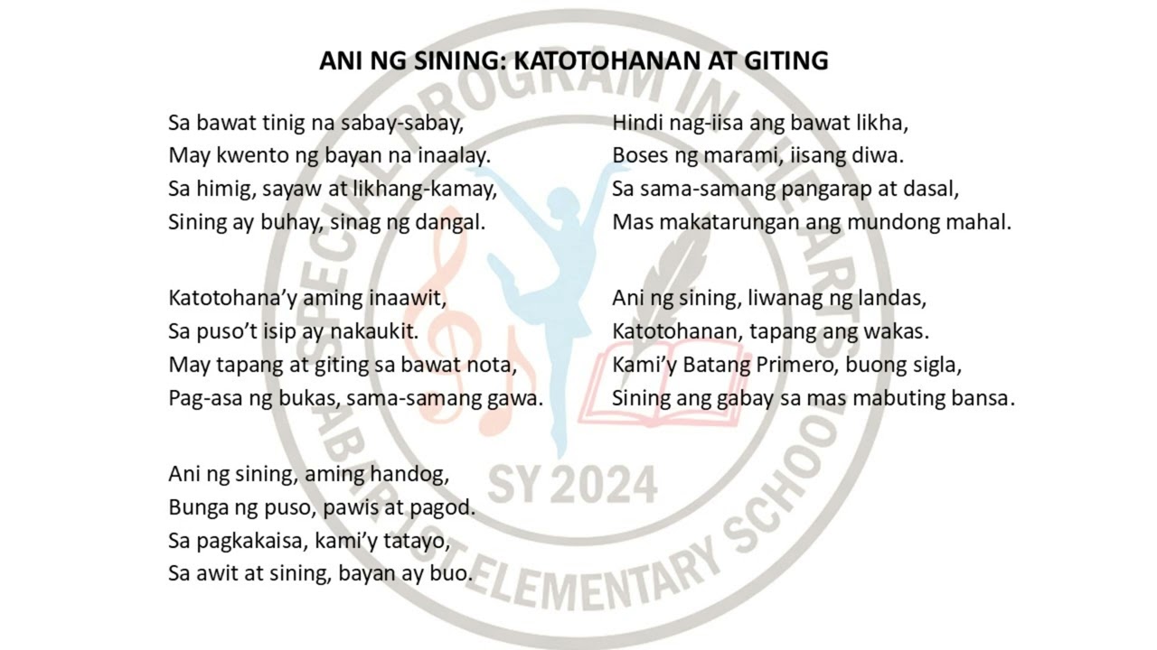 ANI NG SINING KATOTOHANAN AT GITING