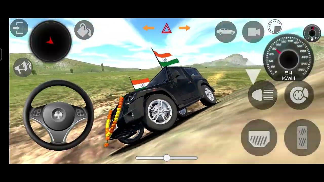 Indian car simulator 3d.modifeid thar offroad