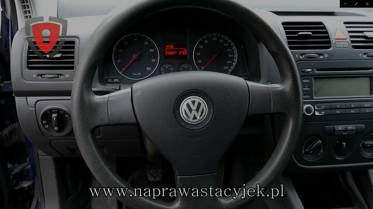 Demontaż stacyjki Volksvagen Golf - Włamywacz Michał Grzech