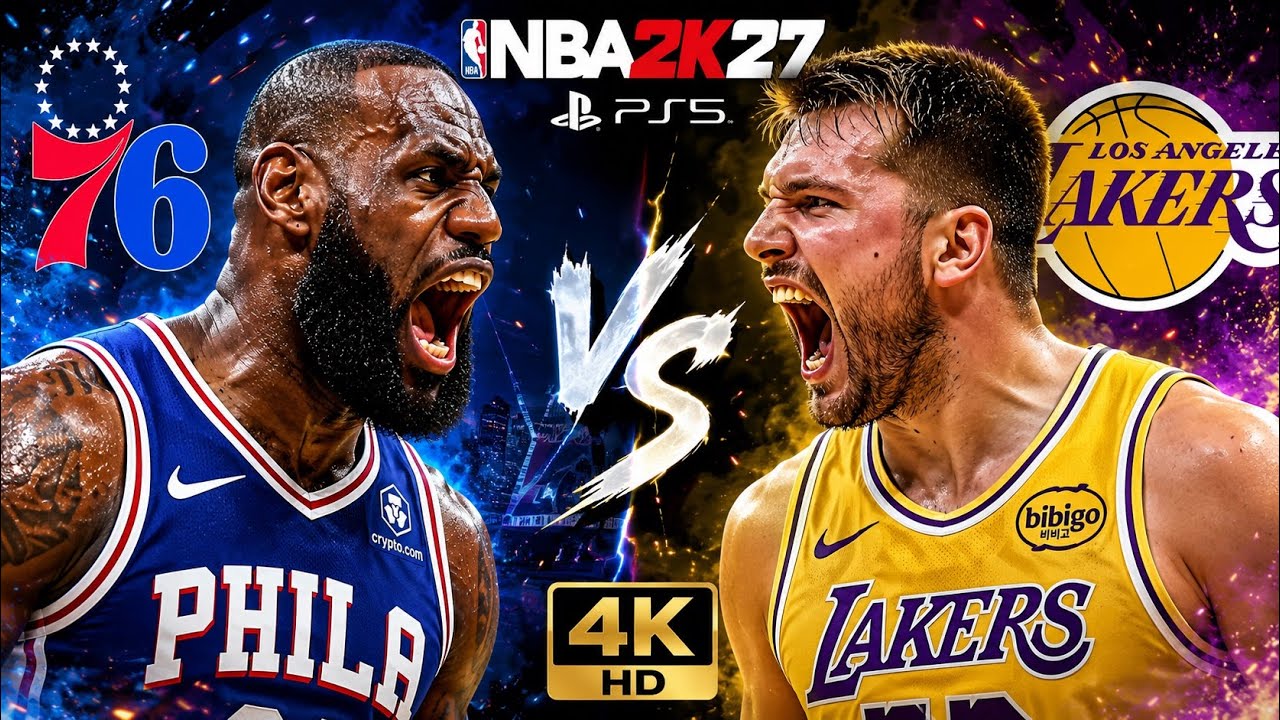 NEW LOOK Lakers VS Sixers August 23,2026 4K HD PS5