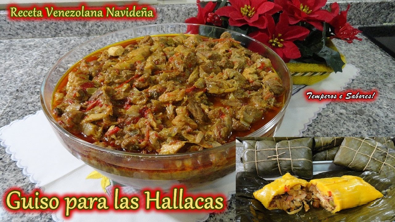 GUISO PARA LAS HALLACAS Receta Venezolana Navideña