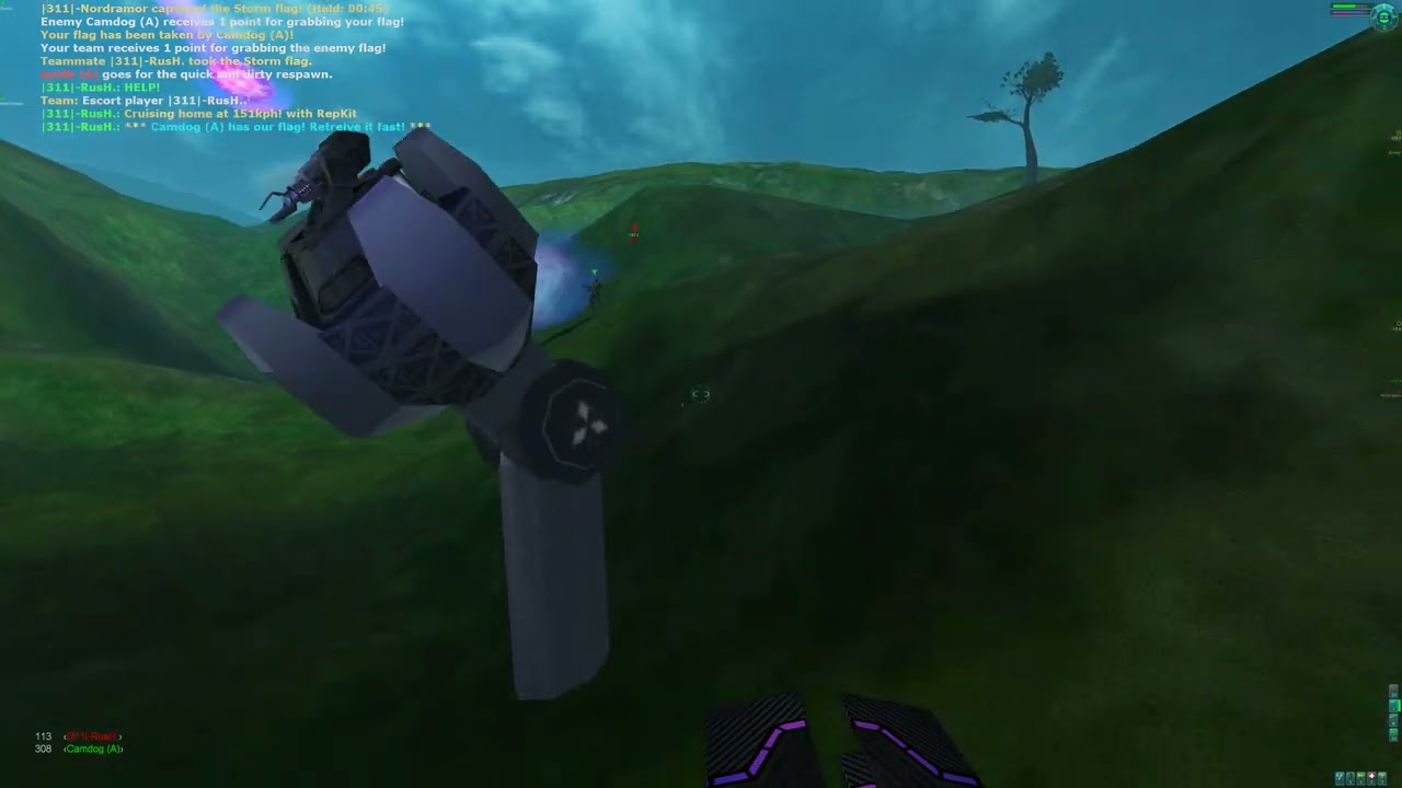 |311| vs (A) - Zephyr - Map: DeadlyBirdSong (x2) - 16/03/2003 - Tribes 2 Classic CTF 14v14 4K 60FPS