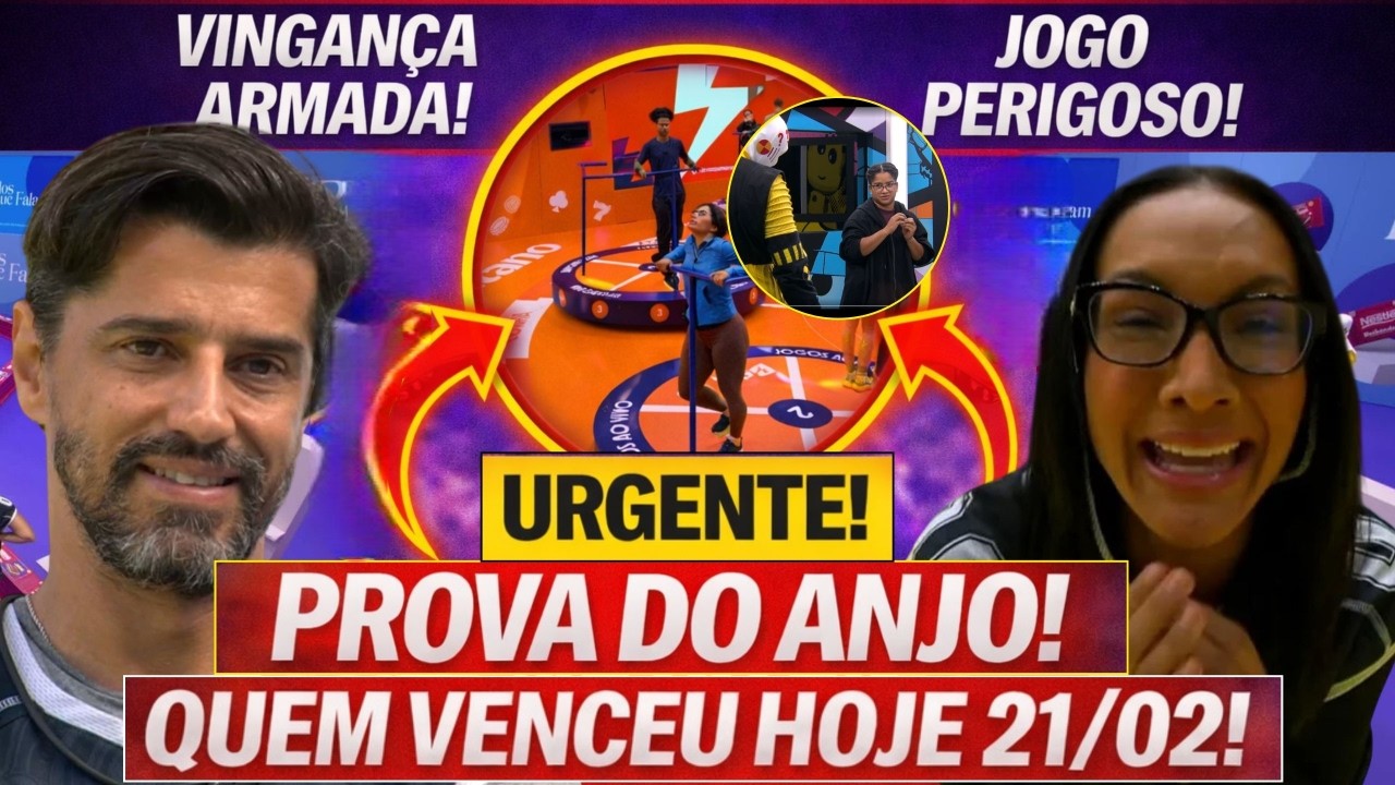 BBB26: QUEM VENCEU A PROVA DO ANJO DE HOJE 21/02/26 VINGAN&Ccedil;A ARMADA NO MONSTRO BBB 26!