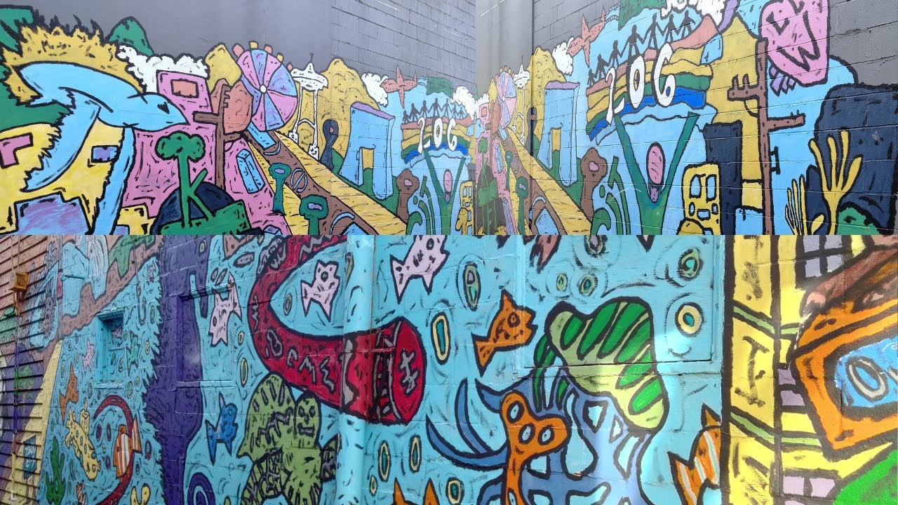 BOMB   EPISODE - UNDER THE SEA graffiti art and mural