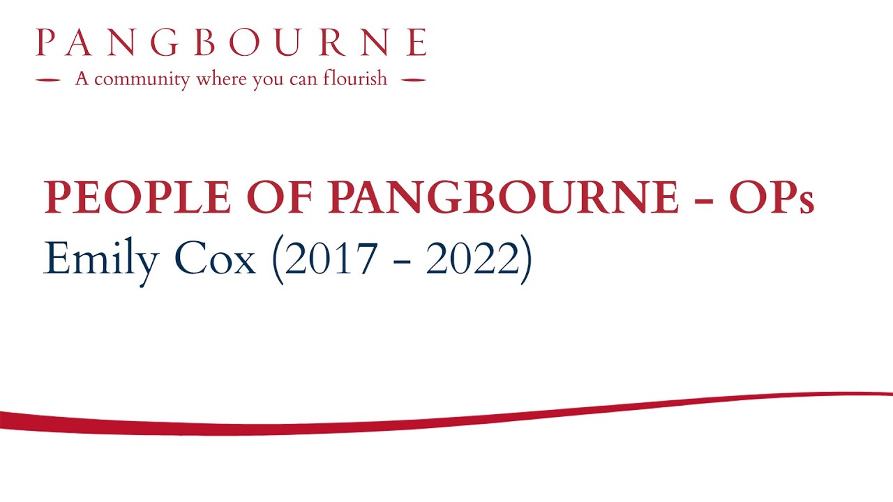 Old Pangbournian Emily Cox (2017-2022)