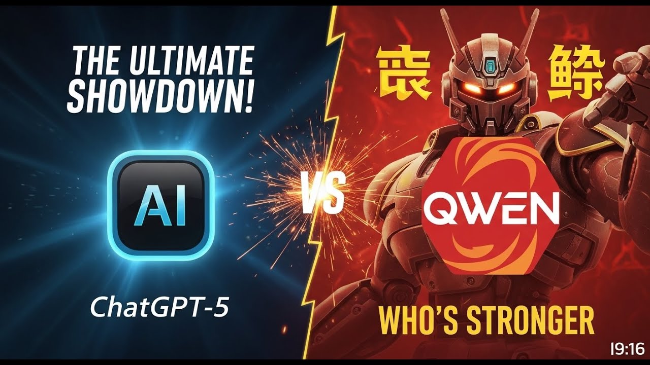 وأخيرا CHATGPT-5 مقابل أقوى نموذج ذكاء اصطناعي صيني QWEN