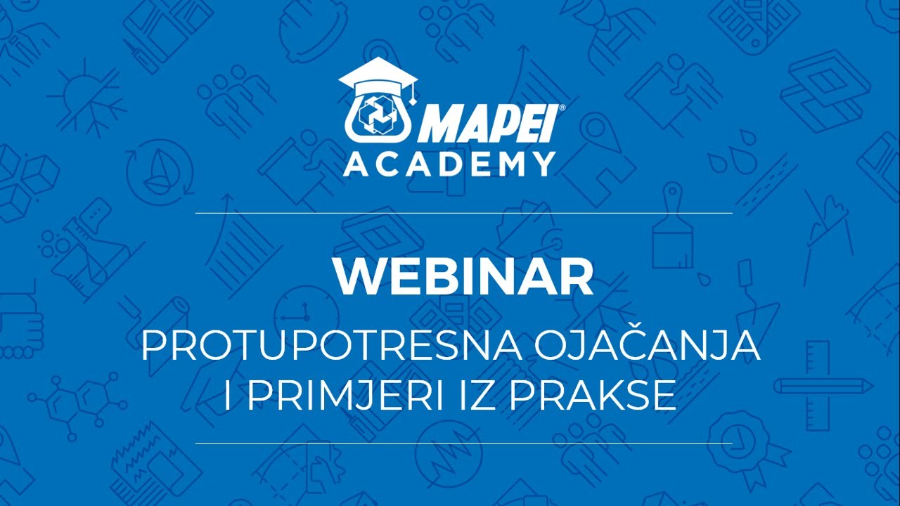 Mapei sustavi i rješenja za sanaciju nakon potresa - webinar