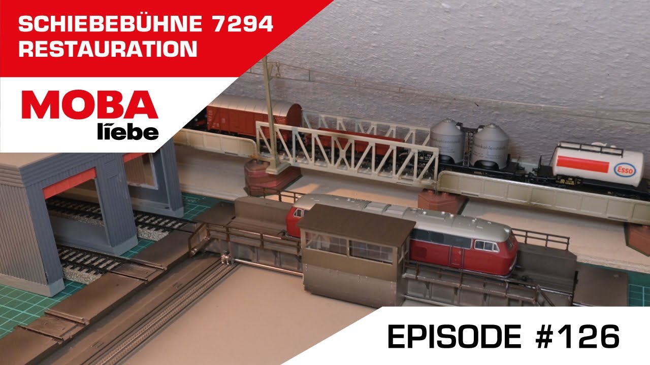 ( Episode #126 ) Ergebnis der Restaurierung eines Flohmarktfundes. Märklin Schiebebühne 7294