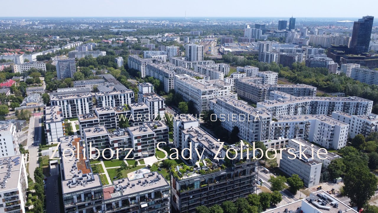 [4K]Żoliborz Południowy, osiedla mieszkaniowe, Warszawa.