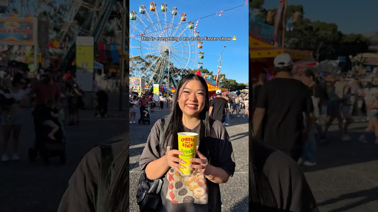 Everything I ate at the Easter Show! 🐣🌭🍓