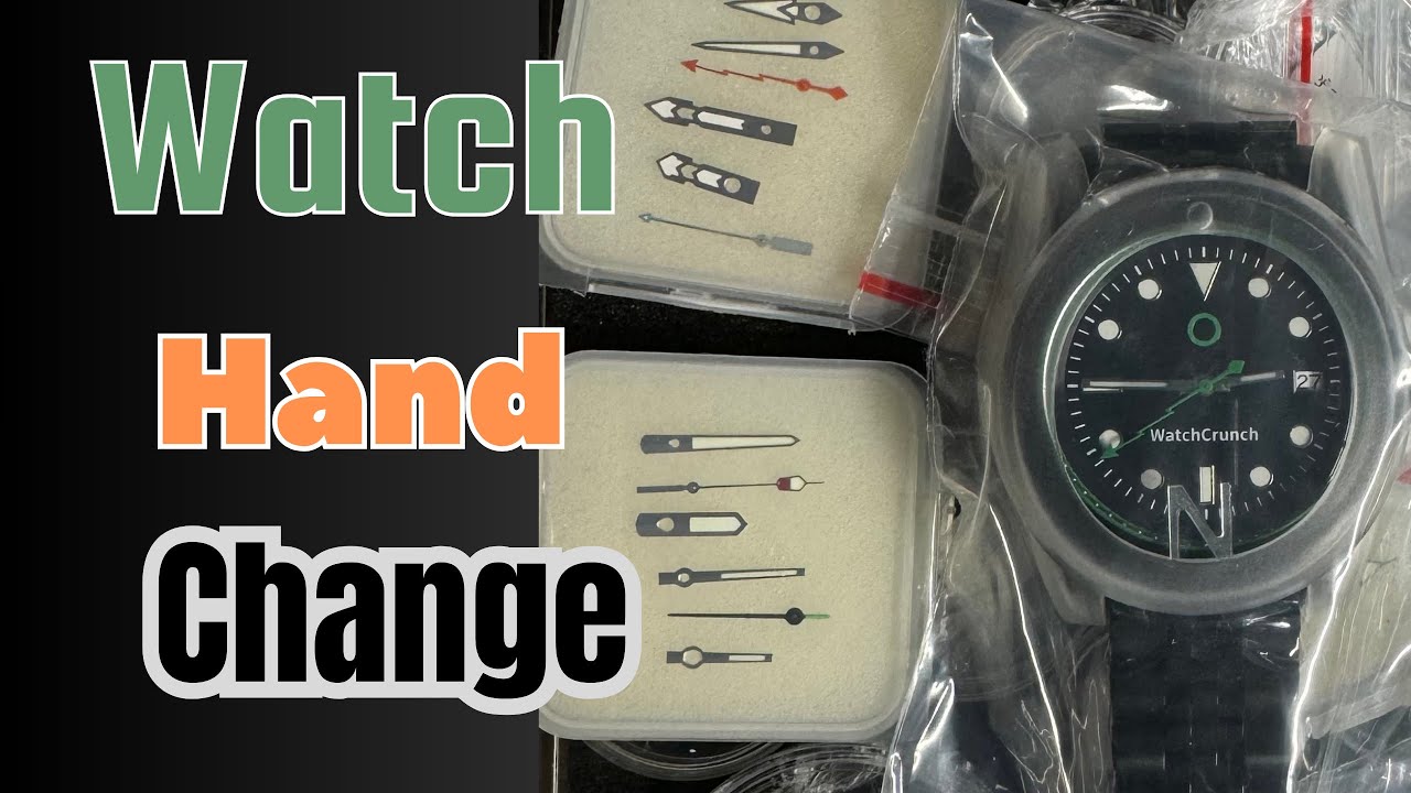 How to remove and install watch hands - Watch hand change NH35