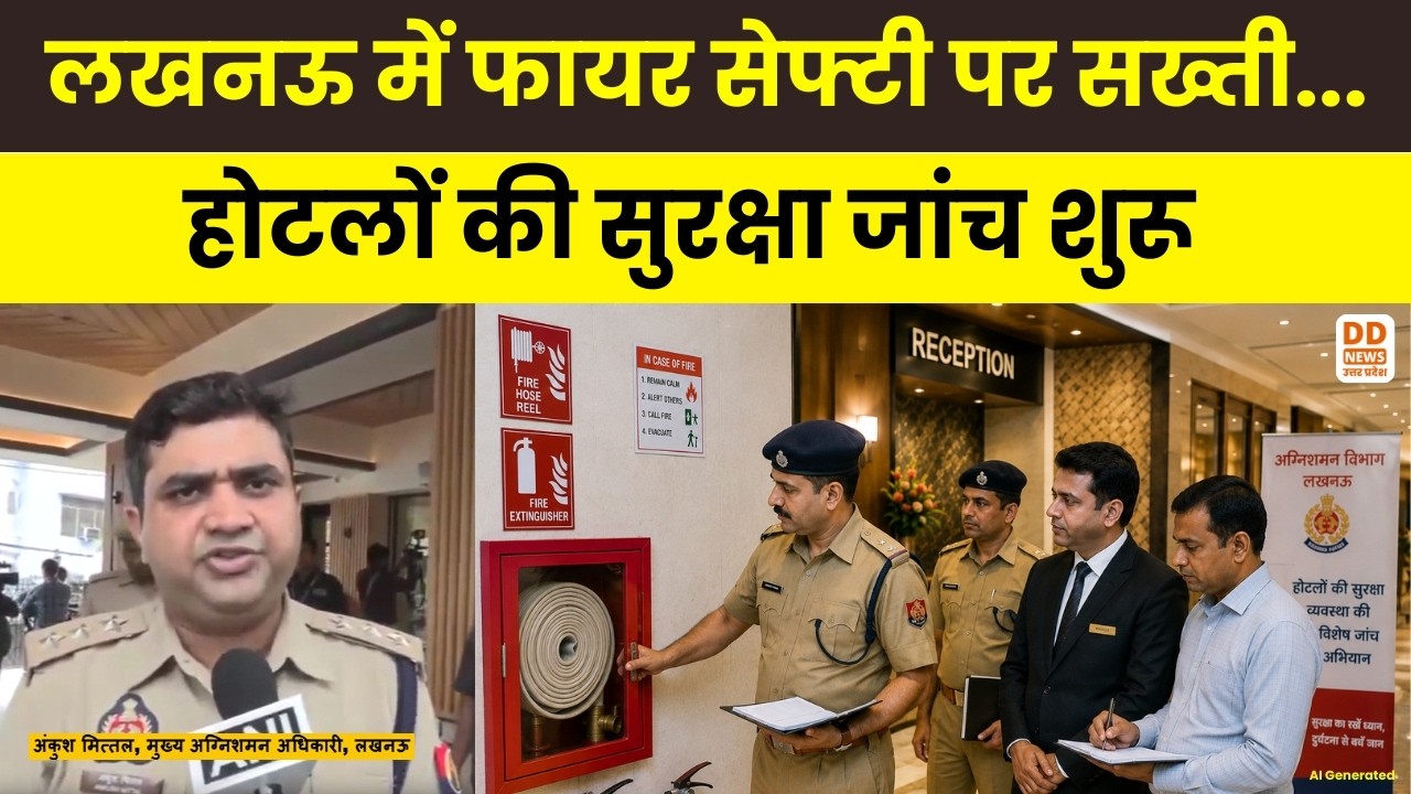 Fire Department Checking in Lucknow: लखनऊ में फायर सेफ्टी पर सख्ती... होटलों की सुरक्षा जांच शुरू