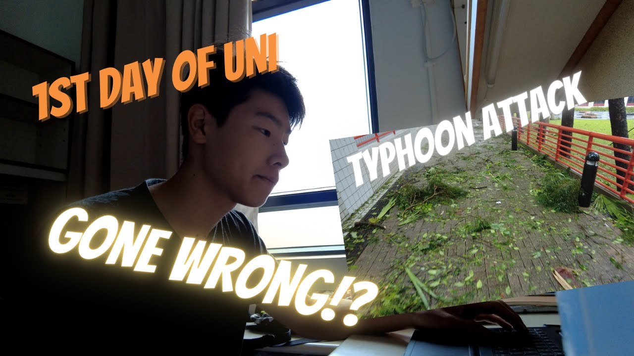 First Day of University at HKUST - ft. SUPER TYPHOON | 大学开学第一天就遇到超强台风