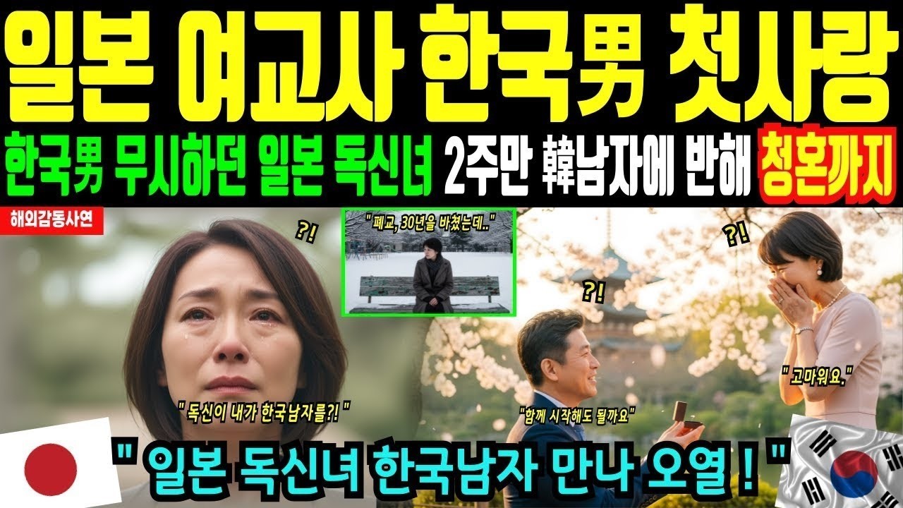 해외감동사연 한국남자 무시하던 일본 여교사 오열하며 청혼까지 받은 충격 이유   일본 마을사람들이 무릎 꿇고 사과한 이유