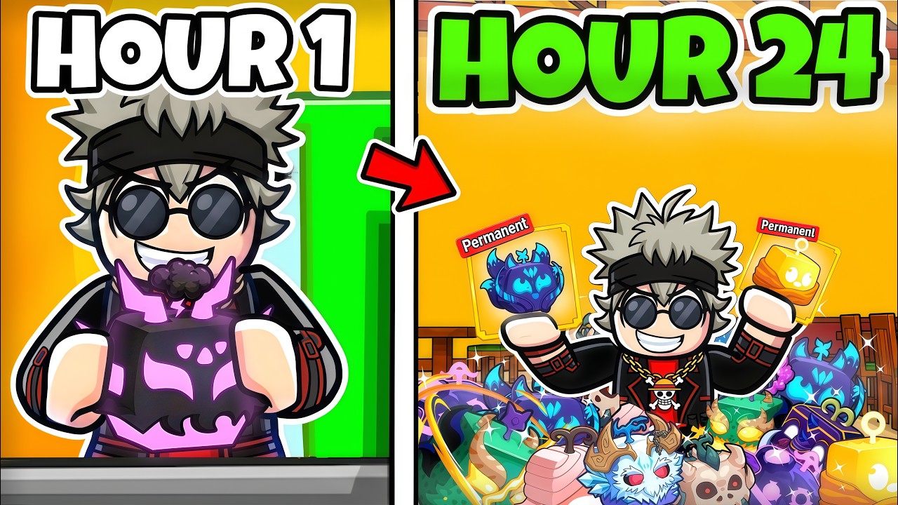 Trading Purple LIGHTNING FRUIT For 24 Hours In Blox Fruits Roblox!
