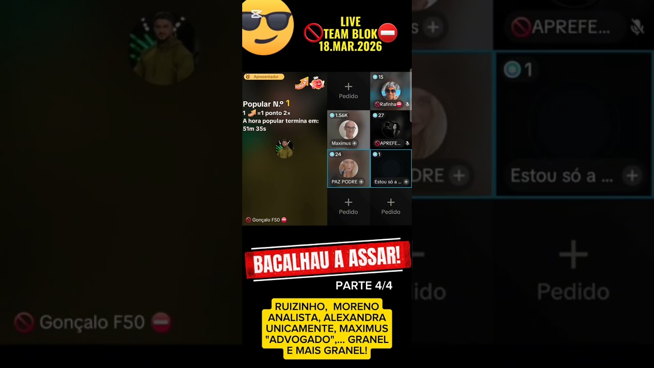 KOKAS😎😎😎#1182 BACALHAU A ASSAR - LIVE TEAM BLOK 18.MAR.2026 - 4/4