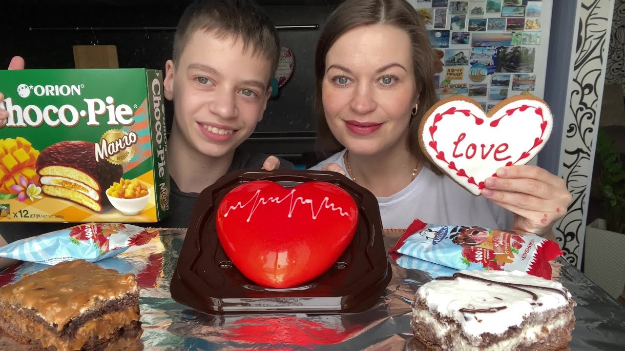 СЛАДКИЙ МУКБАНГ/ДЕНЬ ВСЕХ ВЛЮБЛЁННЫХ/SWEET MOOKBANG/LOVE'S DAY